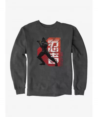 Trendy G.I. Joe Snake Eyes Key Art Stance Sweatshirt $10.92 Sweatshirts