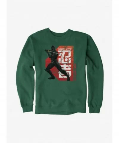 Trendy G.I. Joe Snake Eyes Key Art Stance Sweatshirt $10.92 Sweatshirts