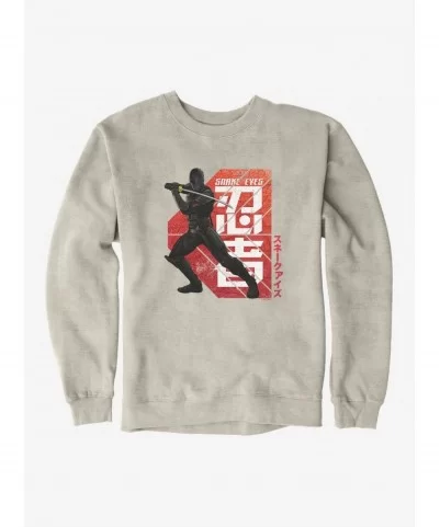 Trendy G.I. Joe Snake Eyes Key Art Stance Sweatshirt $10.92 Sweatshirts