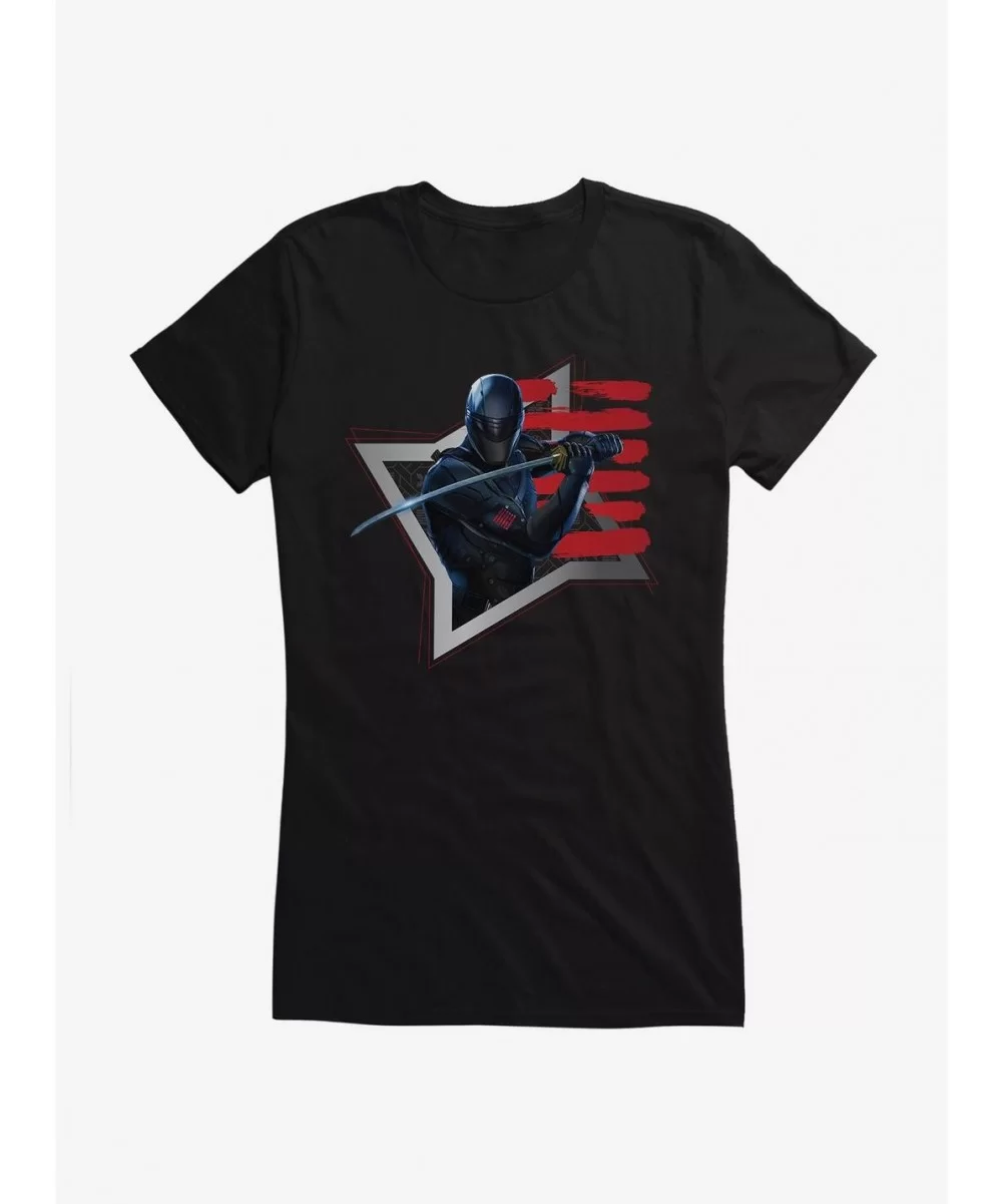 Discount G.I. Joe Snake Eyes Shuriken Girls T-Shirt $9.36 T-Shirts