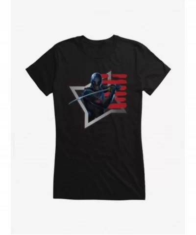 Discount G.I. Joe Snake Eyes Shuriken Girls T-Shirt $9.36 T-Shirts