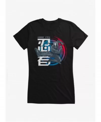 Bestselling G.I. Joe Snake Eyes Jump Kick Girls T-Shirt $9.36 T-Shirts