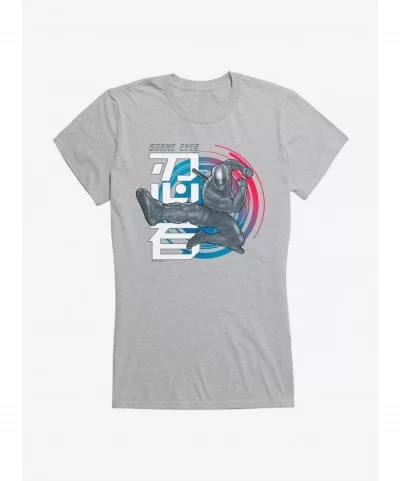 Bestselling G.I. Joe Snake Eyes Jump Kick Girls T-Shirt $9.36 T-Shirts