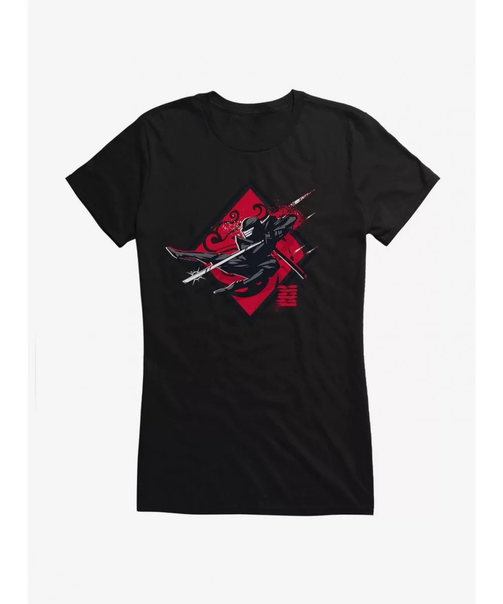 Crazy Deals G.I. Joe Snake Eyes Jump Attack Girls T-Shirt $8.96 T-Shirts