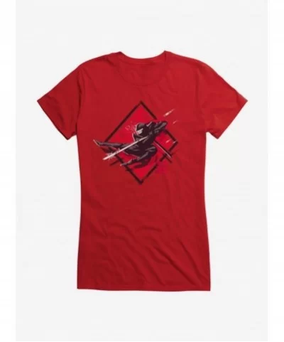 Crazy Deals G.I. Joe Snake Eyes Jump Attack Girls T-Shirt $8.96 T-Shirts