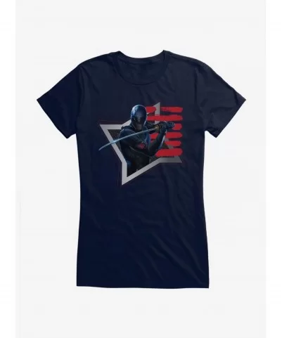 Discount G.I. Joe Snake Eyes Shuriken Girls T-Shirt $9.36 T-Shirts