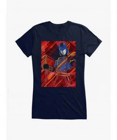 Discount Sale G.I. Joe Cobra Commander Portrait Girls T-Shirt $7.57 T-Shirts