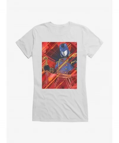 Discount Sale G.I. Joe Cobra Commander Portrait Girls T-Shirt $7.57 T-Shirts