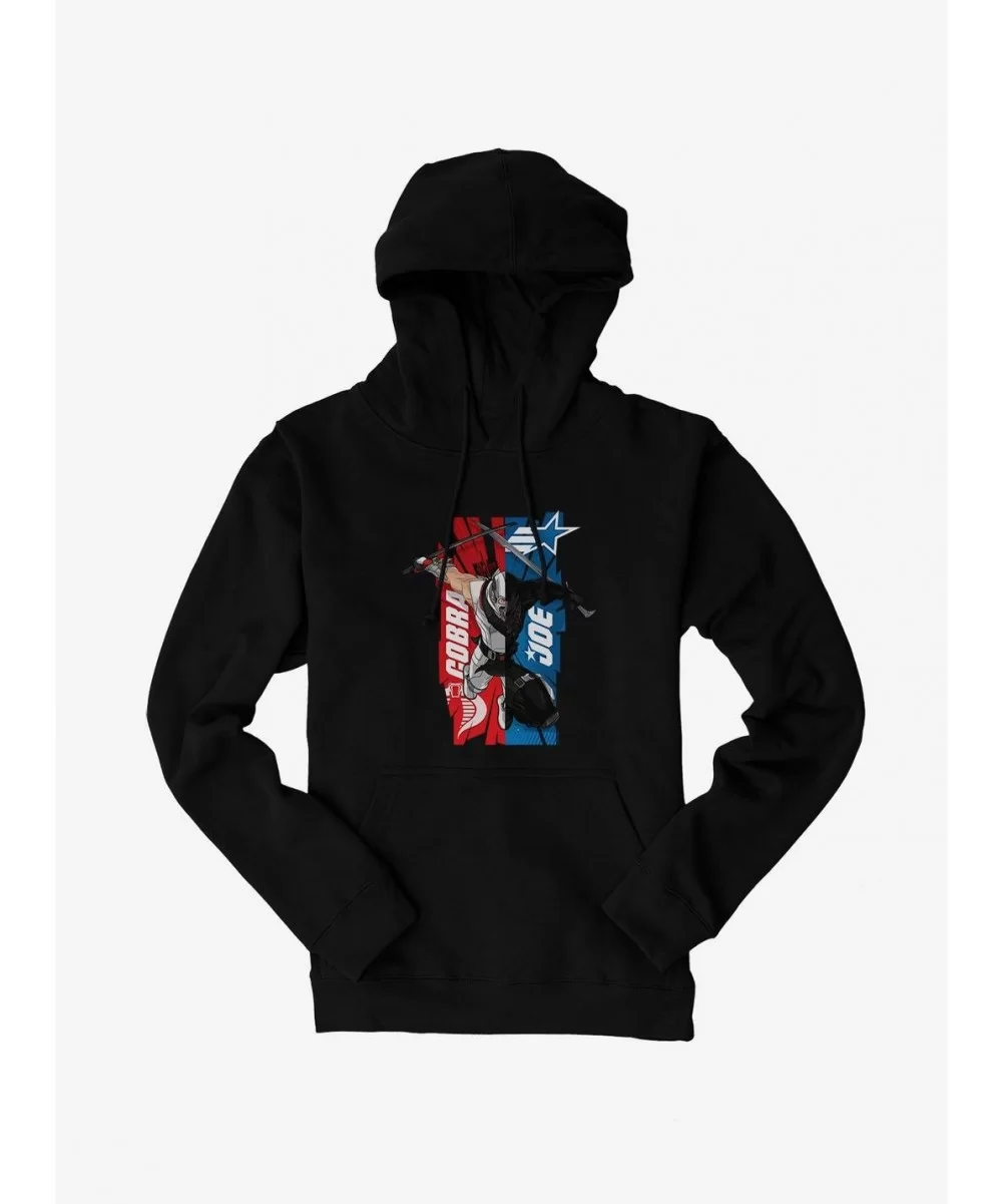 Exclusive G.I. Joe Half Storm Shadow Half Snake Eyes Hoodie $10.78 Hoodies