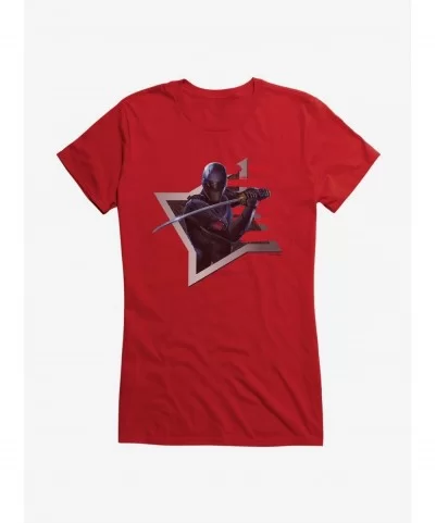 Discount G.I. Joe Snake Eyes Shuriken Girls T-Shirt $9.36 T-Shirts