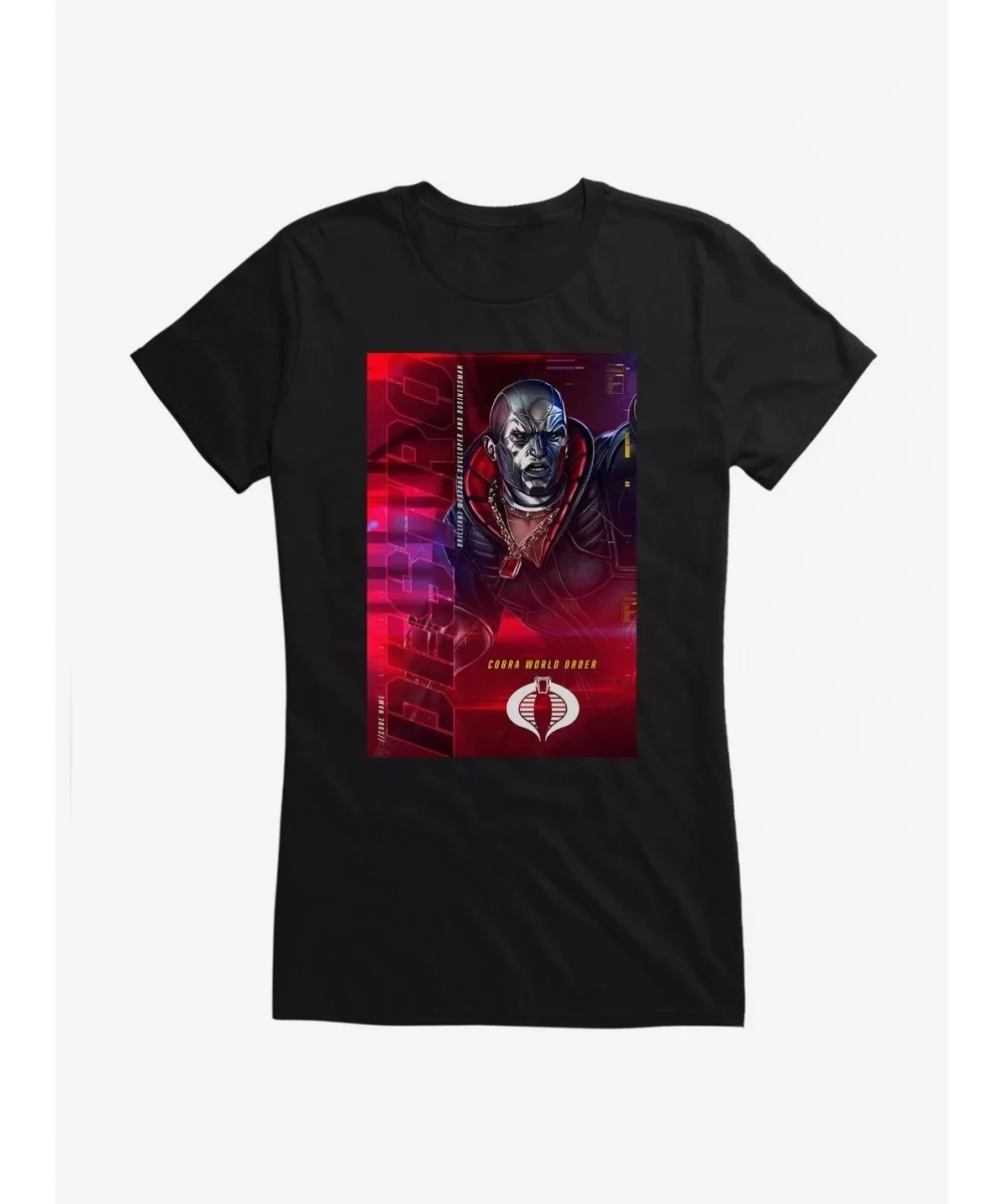 Low Price G.I. Joe Destro Info Card Girls T-Shirt $8.57 T-Shirts