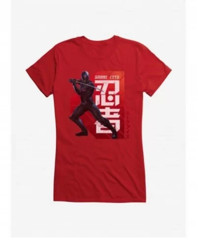 Limited-time Offer G.I. Joe Snake Eyes Defense Stance Girls T-Shirt $6.57 T-Shirts