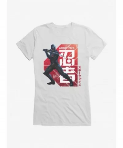 Limited-time Offer G.I. Joe Snake Eyes Defense Stance Girls T-Shirt $6.57 T-Shirts