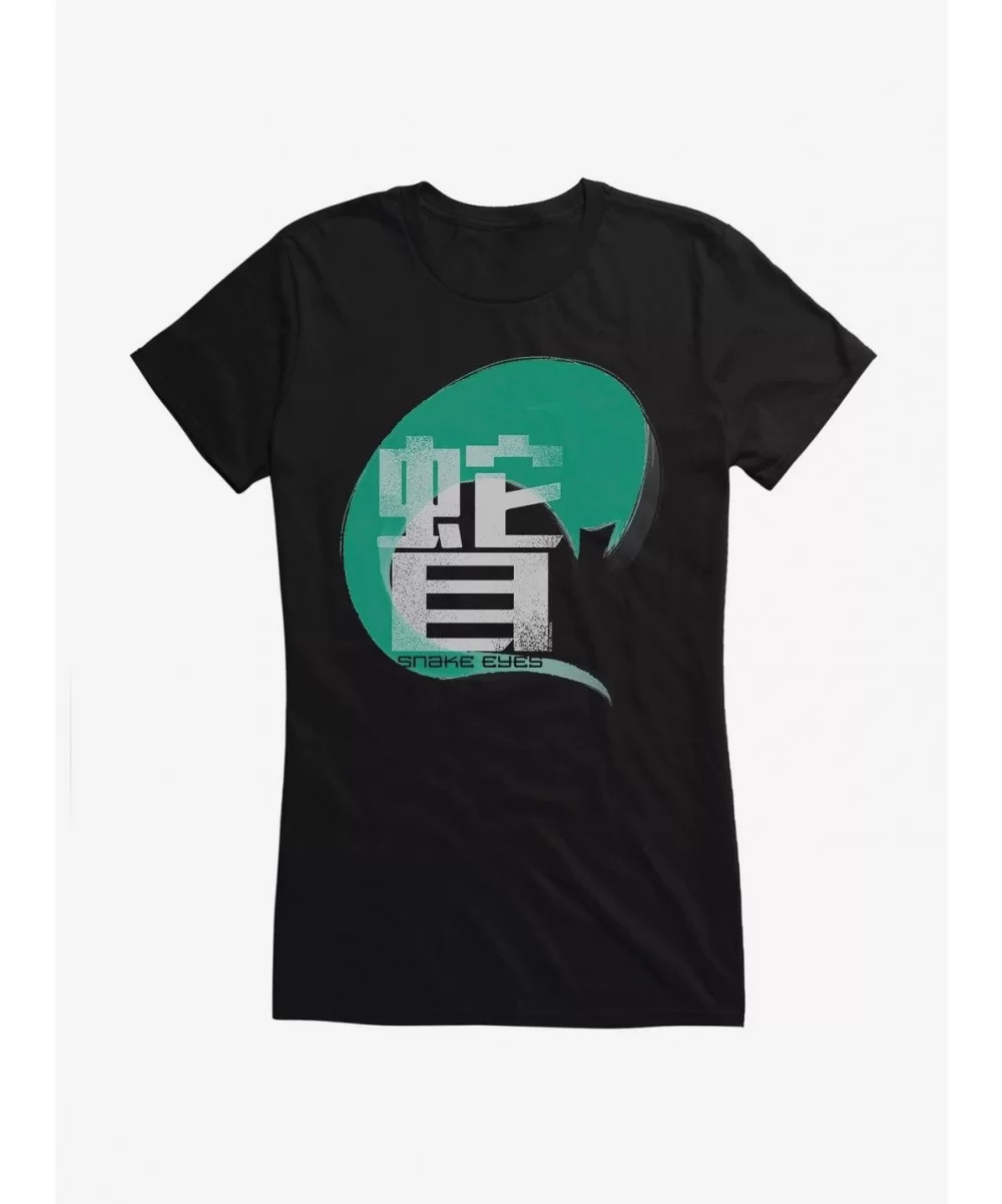 Pre-sale Discount G.I. Joe Snake Eyes Green Hanzi Girls T-Shirt $9.36 T-Shirts