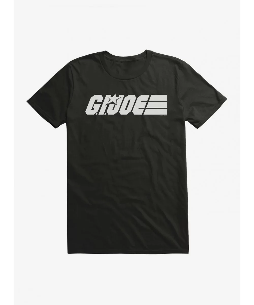 Pre-sale Discount G.I. Joe Black Logo T-Shirt $7.65 T-Shirts