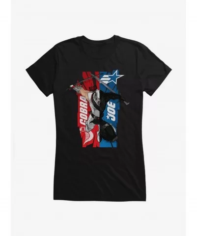 Premium G.I. Joe Half Storm Shadow Half Snake Eyes Girls T-Shirt $7.97 T-Shirts