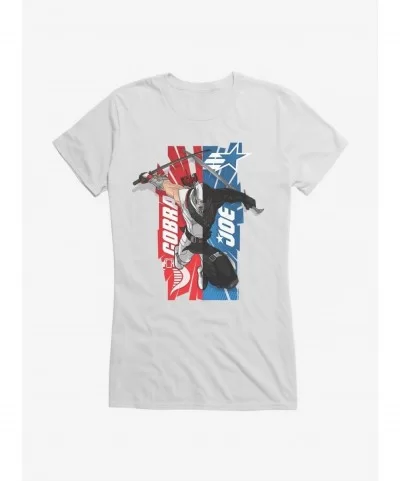 Premium G.I. Joe Half Storm Shadow Half Snake Eyes Girls T-Shirt $7.97 T-Shirts