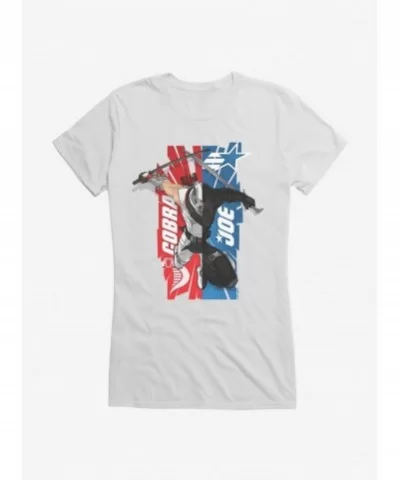 Premium G.I. Joe Half Storm Shadow Half Snake Eyes Girls T-Shirt $7.97 T-Shirts