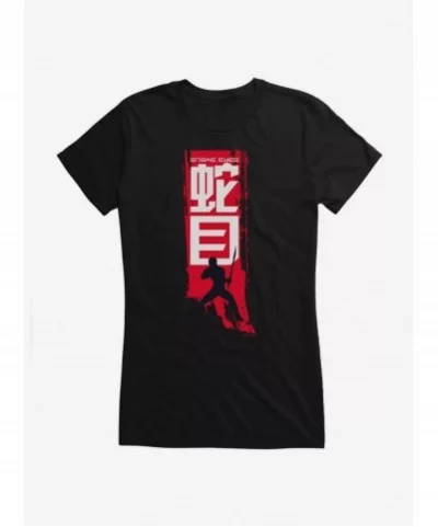 Flash Sale G.I. Joe Snake Eyes Stance Silhouette Banner Girls T-Shirt $7.77 T-Shirts