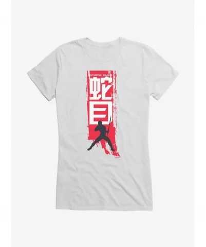 Flash Sale G.I. Joe Snake Eyes Stance Silhouette Banner Girls T-Shirt $7.77 T-Shirts