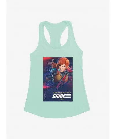 Value Item G.I. Joe Scarlett Info Card Girls Tank $6.57 Tanks