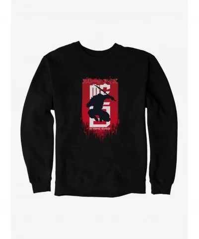 Festival Price G.I. Joe Snake Eyes Jump Silhouette Sweatshirt $10.04 Sweatshirts