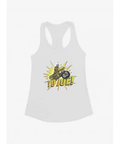 Sale Item G.I. Joe Yo Joe! On Motorcycle Girls Tank $7.57 Tanks