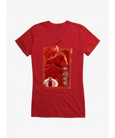 Flash Deal G.I. Joe Storm Shadow Body Scan Girls T-Shirt $7.17 T-Shirts