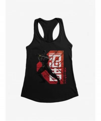 Low Price G.I. Joe Snake Eyes Key Art Stance Girls Tank $8.96 Tanks