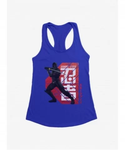 Low Price G.I. Joe Snake Eyes Key Art Stance Girls Tank $8.96 Tanks