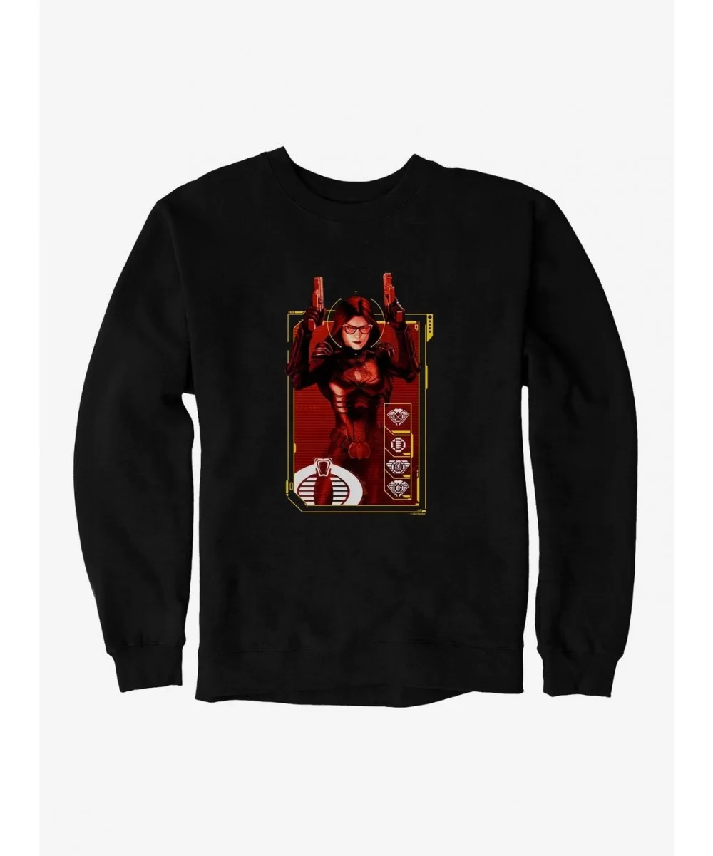 Hot Sale G.I. Joe Baroness Scan Card Sweatshirt $11.81 Sweatshirts