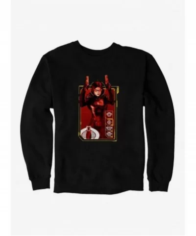 Hot Sale G.I. Joe Baroness Scan Card Sweatshirt $11.81 Sweatshirts