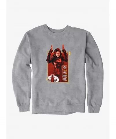 Hot Sale G.I. Joe Baroness Scan Card Sweatshirt $11.81 Sweatshirts