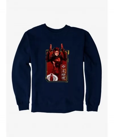 Hot Sale G.I. Joe Baroness Scan Card Sweatshirt $11.81 Sweatshirts