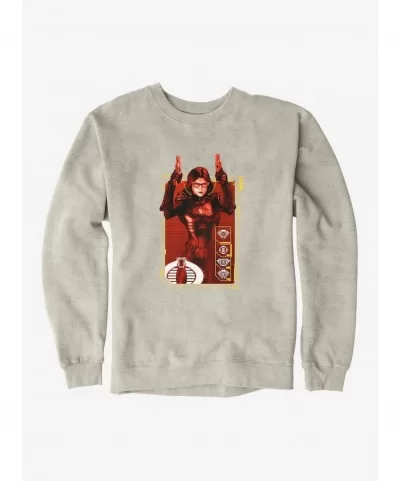 Hot Sale G.I. Joe Baroness Scan Card Sweatshirt $11.81 Sweatshirts