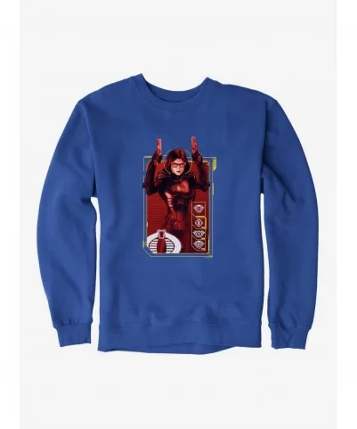 Hot Sale G.I. Joe Baroness Scan Card Sweatshirt $11.81 Sweatshirts