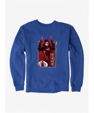 Hot Sale G.I. Joe Baroness Scan Card Sweatshirt $11.81 Sweatshirts