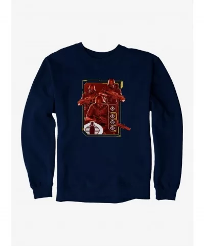 Low Price G.I. Joe Cobra Troopers Scan Card Sweatshirt $14.46 Sweatshirts