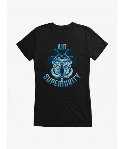 Festival Price G.I. Joe Cobra Air Superiority Badge Girls T-Shirt $7.37 T-Shirts