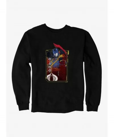 New Arrival G.I. Joe Cobra Commander Scan Card Sweatshirt $14.46 Sweatshirts