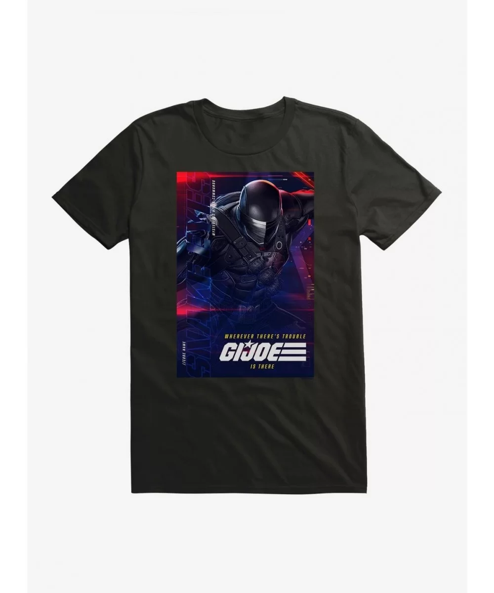 Best Deal G.I. Joe Snake Eyes Info Card T-Shirt $8.41 T-Shirts