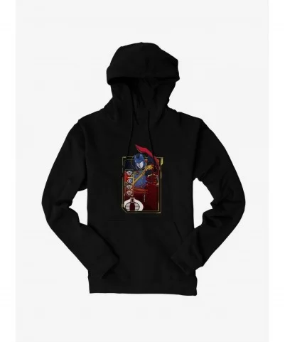 Hot Sale G.I. Joe Cobra Commander Scan Card Hoodie $16.16 Hoodies