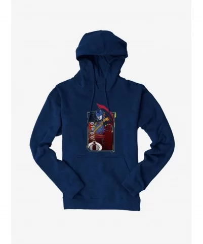 Hot Sale G.I. Joe Cobra Commander Scan Card Hoodie $16.16 Hoodies